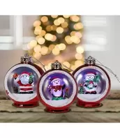 LAUREN TAYLOR CHRISTMAS LED COLOUR CHANGING ORNAMENT RED offers at $4.99 in Beddington's