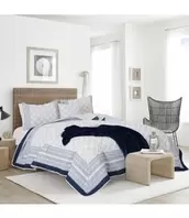 LAUREN TAYLOR HELSINKI QUILT SET BLUE offers at $35 in Beddington's