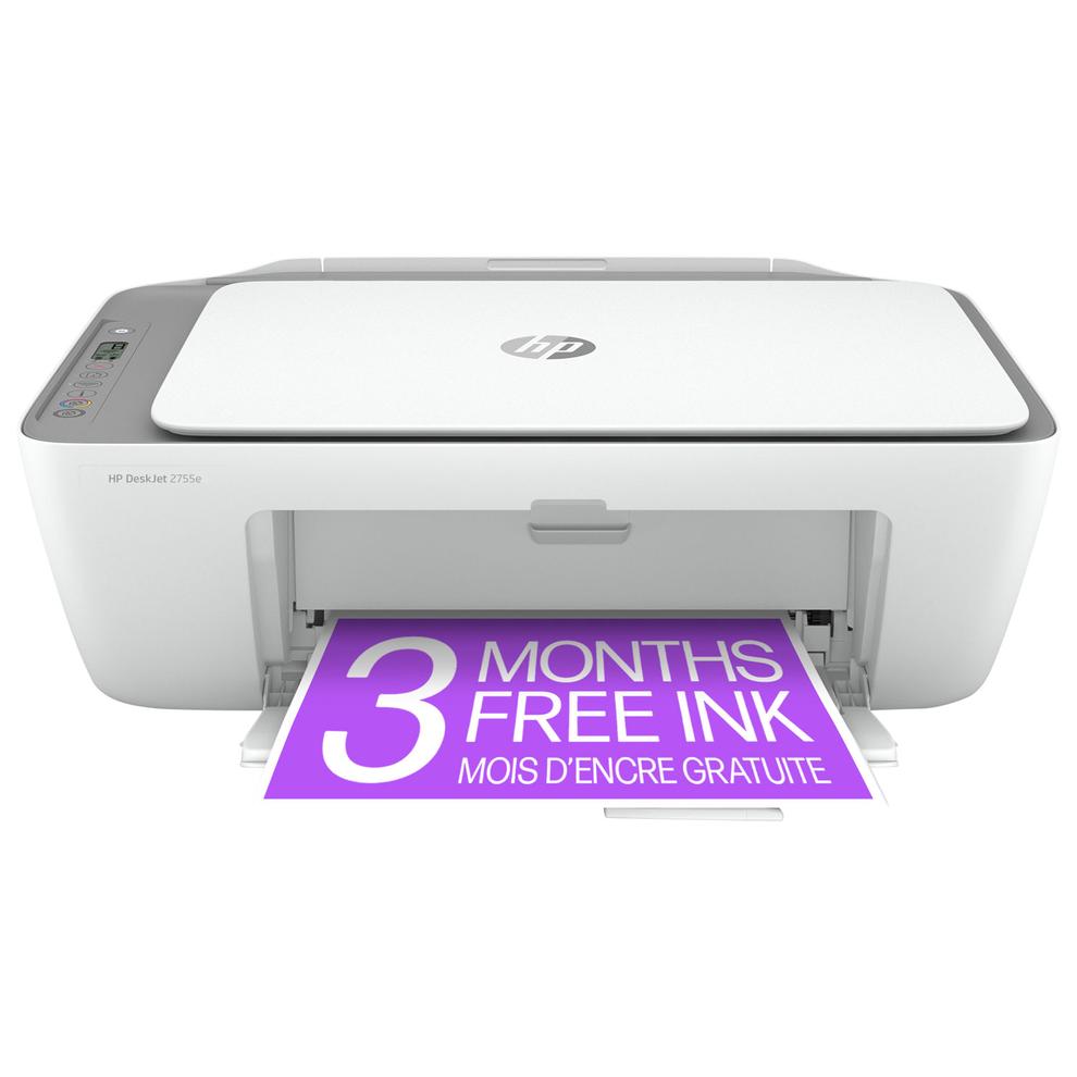 HP DeskJet 2755e Wireless All-In-One Inkjet Printer - HP Instant Ink 3-Month Free Trial Included* offers at $59.99 in Best Buy