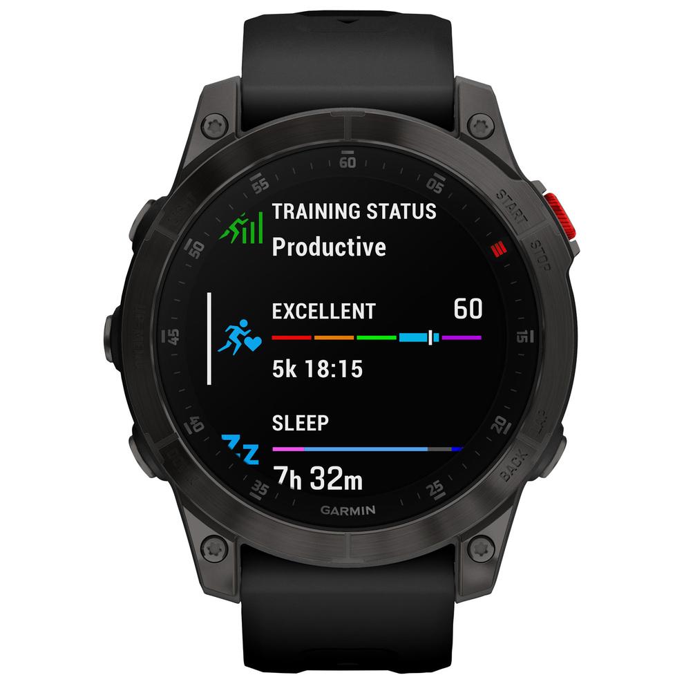 Garmin epix (Gen 2) 47mm Smartwatch with Heart Rate Monitor - Black/Titanium Back offers at $999.99 in Best Buy