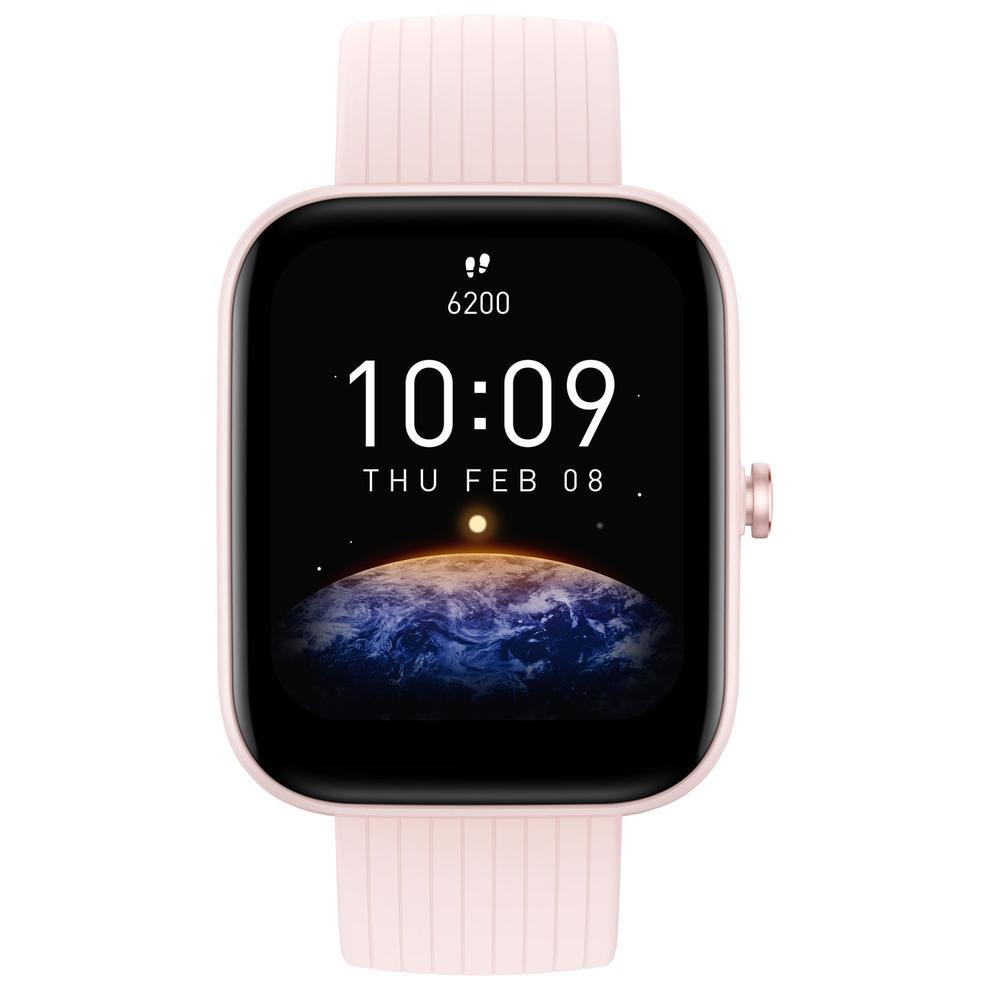 Amazfit Bip 3 Pro 43mm Smartwatch with Heart Rate Monitor - Pink offers at $69.99 in Best Buy