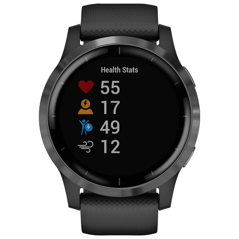 Garmin vivoactive 4 45mm GPS Watch with Heart Rate Monitor - Silver/Shadow Grey offers at $269.99 in Best Buy