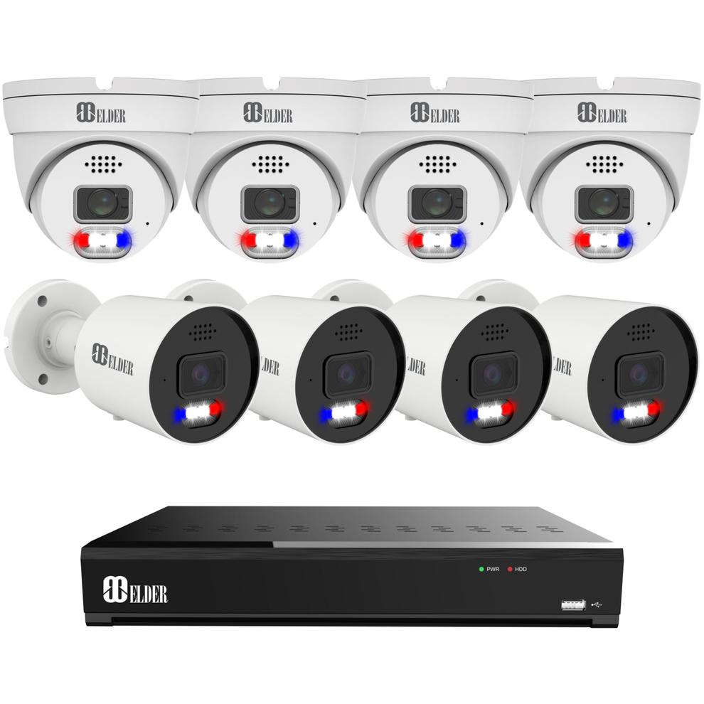 Elder AI Security Camera System 12MP NVR 8Ch PoE, 8-Camera 30FPS 4K Dual-Light Outdoor 4TB, Sony Sensor & NDAA, Smart Face & License Plate, Full Color Surveillance NocVU Series offers at $1329 in Best Buy
