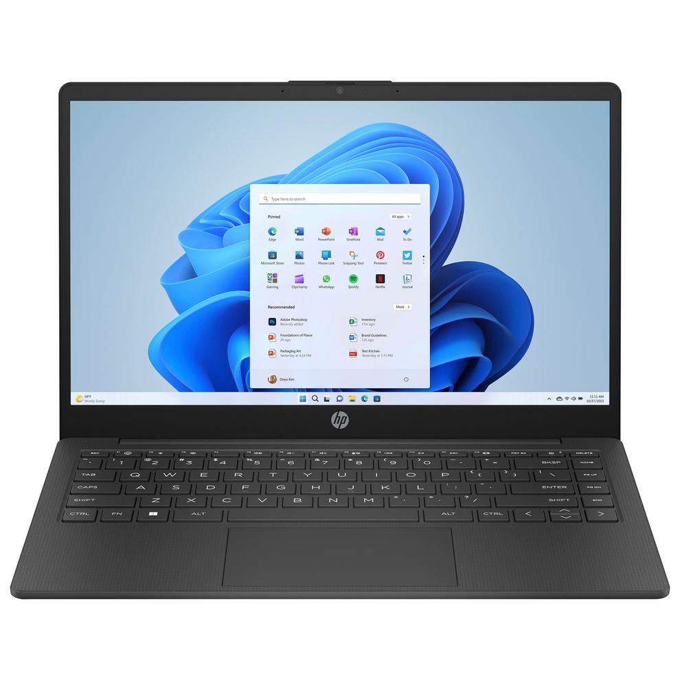 HP 14" Laptop - Jet Black (Intel Processor N100/256GB SSD/8GB RAM/Windows 11 Home) offers at $299.99 in Best Buy