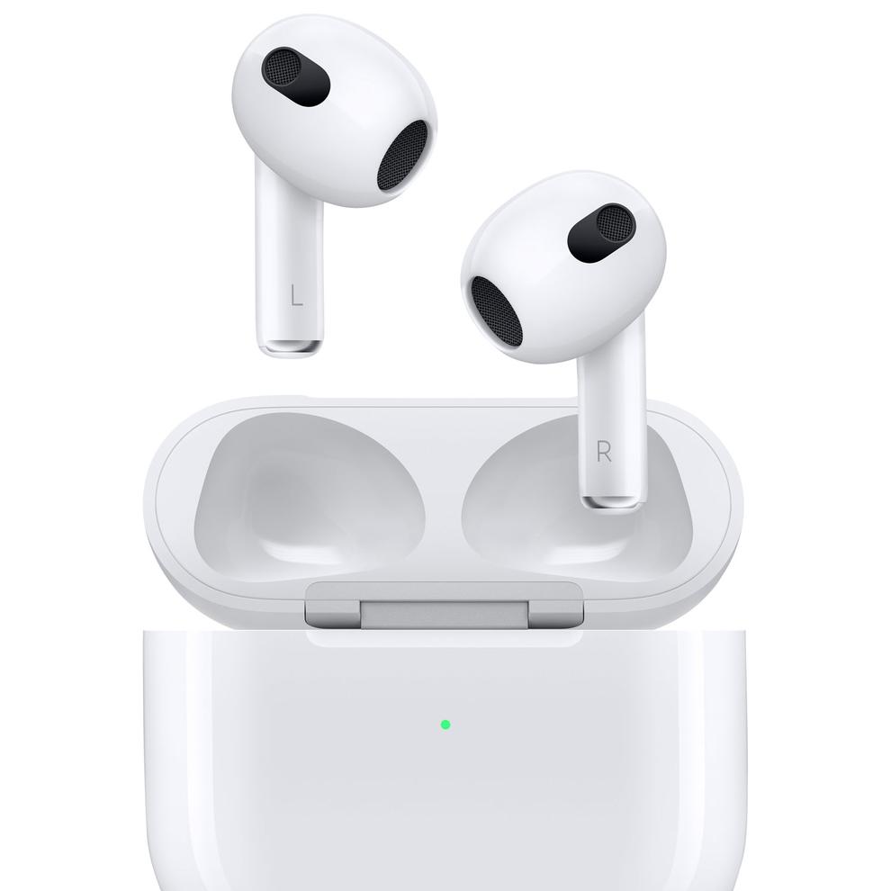 Apple AirPods (3rd generation) In-Ear True Wireless Earbuds with Lightning Charging Case - White offers at $199.99 in Best Buy
