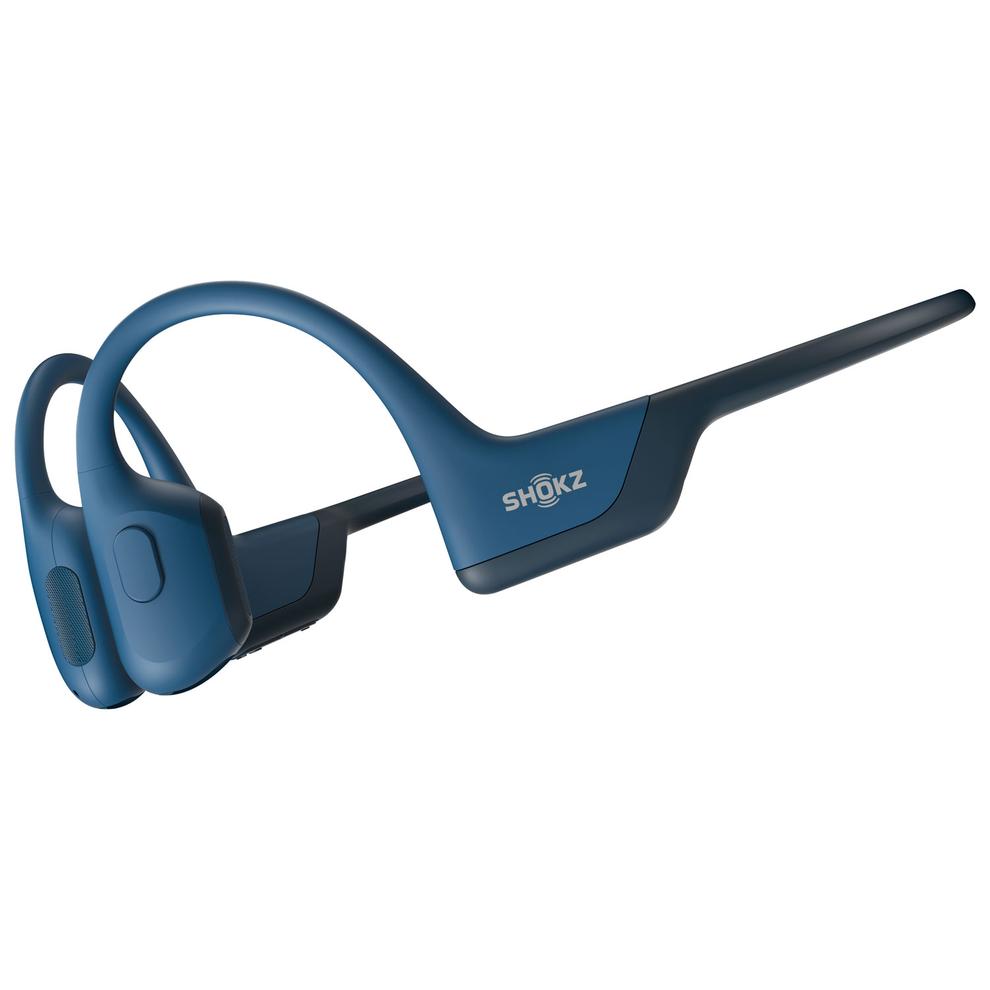 Shokz OpenRun Pro Bone Conduction Open-Ear Bluetooth Headphones - Steel Blue offers at $179.99 in Best Buy