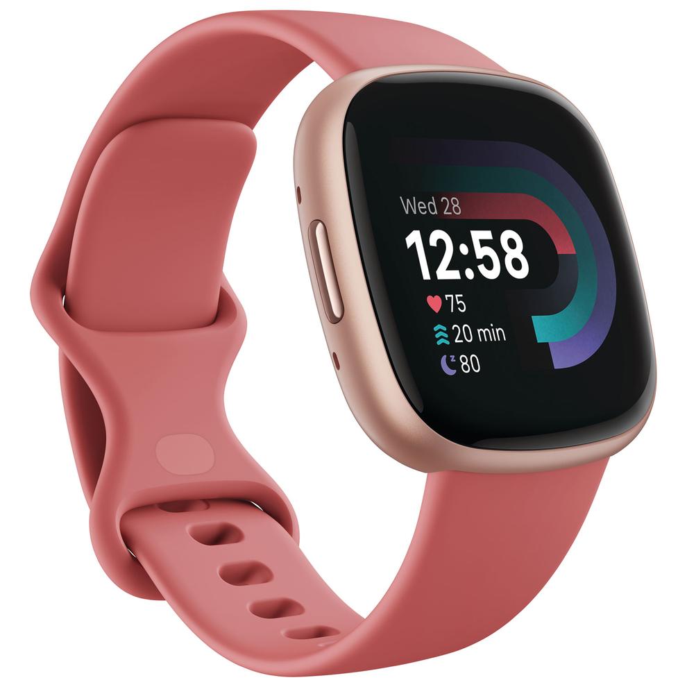 Fitbit Versa 4 Smartwatch with Fitbit Premium & Heart Rate Monitor - Pink Sand offers at $189.99 in Best Buy