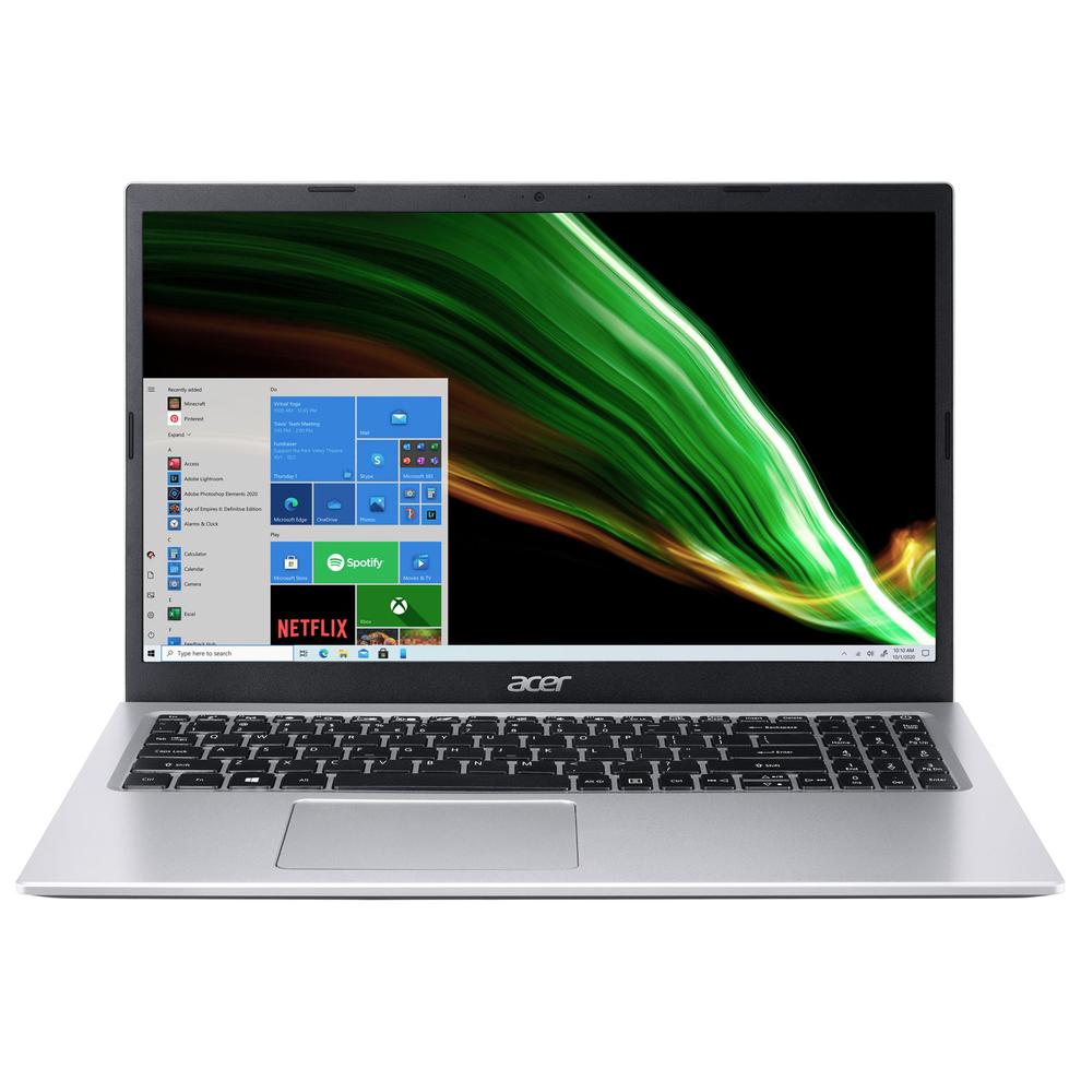 Acer Aspire 1 15.6" Laptop w/ 1 year of Microsoft 365 - Silver (Intel ICD/128GB eMMC/4GB RAM/Win 11 S) offers at $299.99 in Best Buy