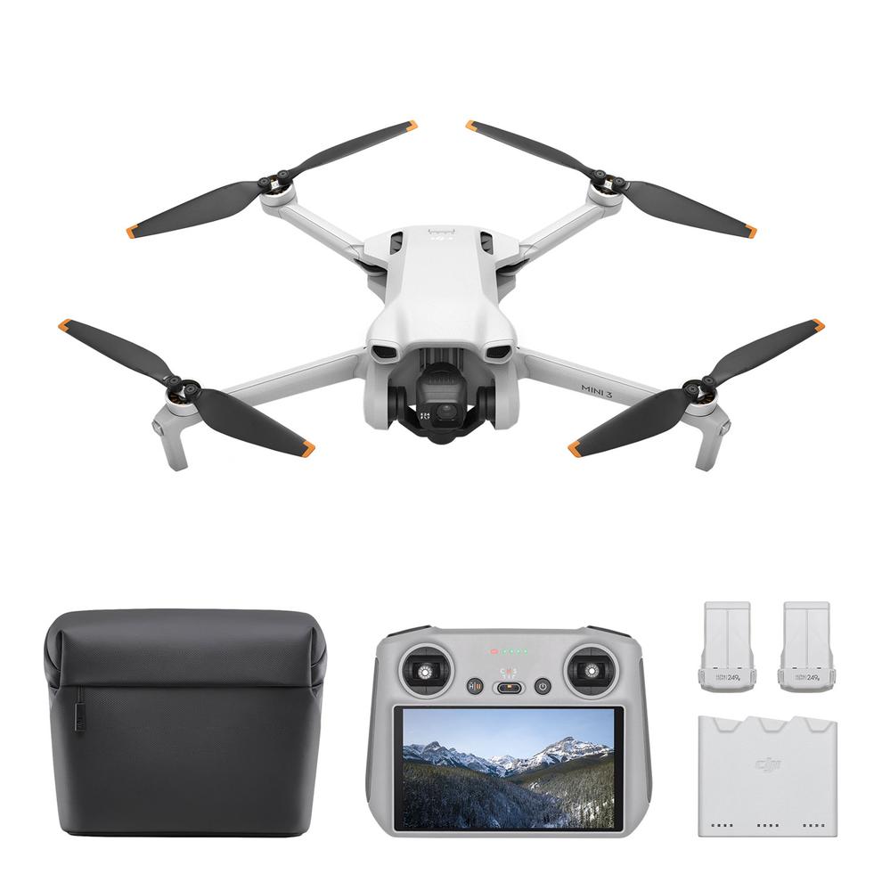 DJI Mini 3 Quadcopter Drone Fly More Combo & Remote Control with Built-in Screen (DJI RC) - Grey offers at $784.99 in Best Buy