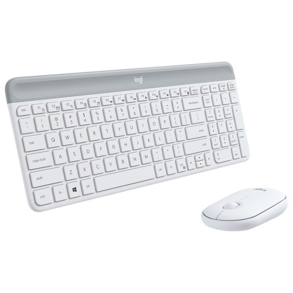 Logitech MK470 Slim Wireless Optical Keyboard & Mouse Combo - Off-White offers at $49.99 in Best Buy