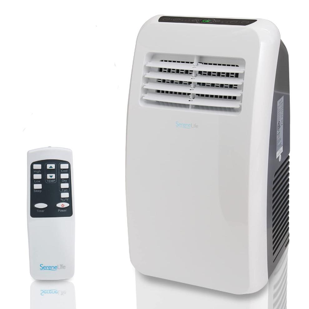 SereneLife SLPAC8 Portable Air Conditioner Compact Home AC Cooling Unit with Built-in Dehumidifier & Fan Modes, Quiet Operation, Includes Window Mount Kit, 8,000 BTU, White offers at $339.99 in Best Buy
