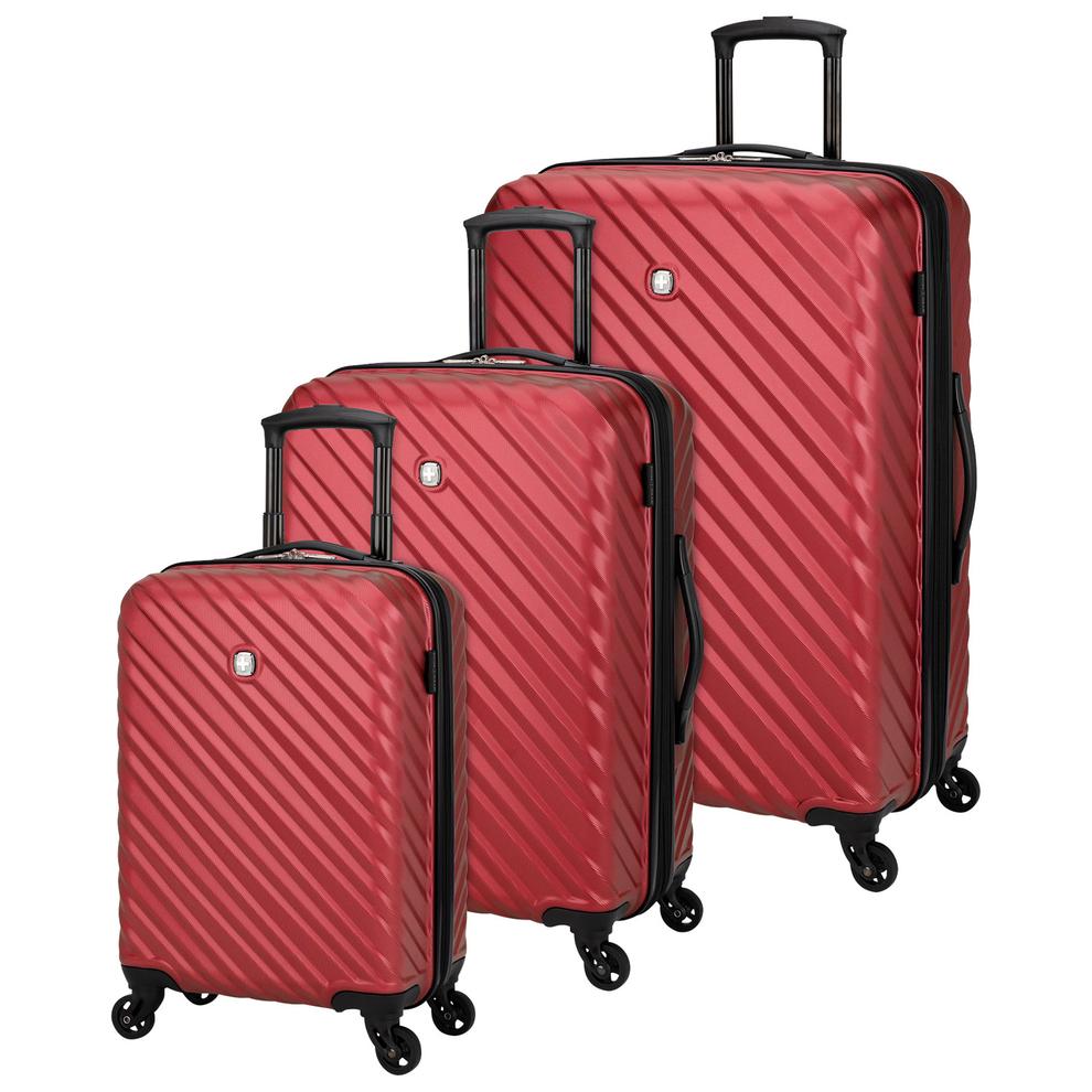 SWISSGEAR Mod 3-Piece Hard Side Expandable Luggage Set - Red offers at $259.99 in Best Buy