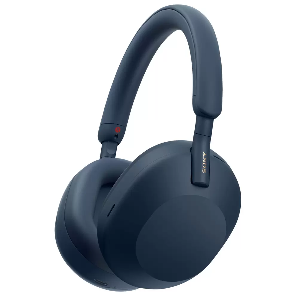 Sony WH-1000XM5 Over-Ear Noise Cancelling Bluetooth Headphones - Blue offers at $399.99 in Best Buy