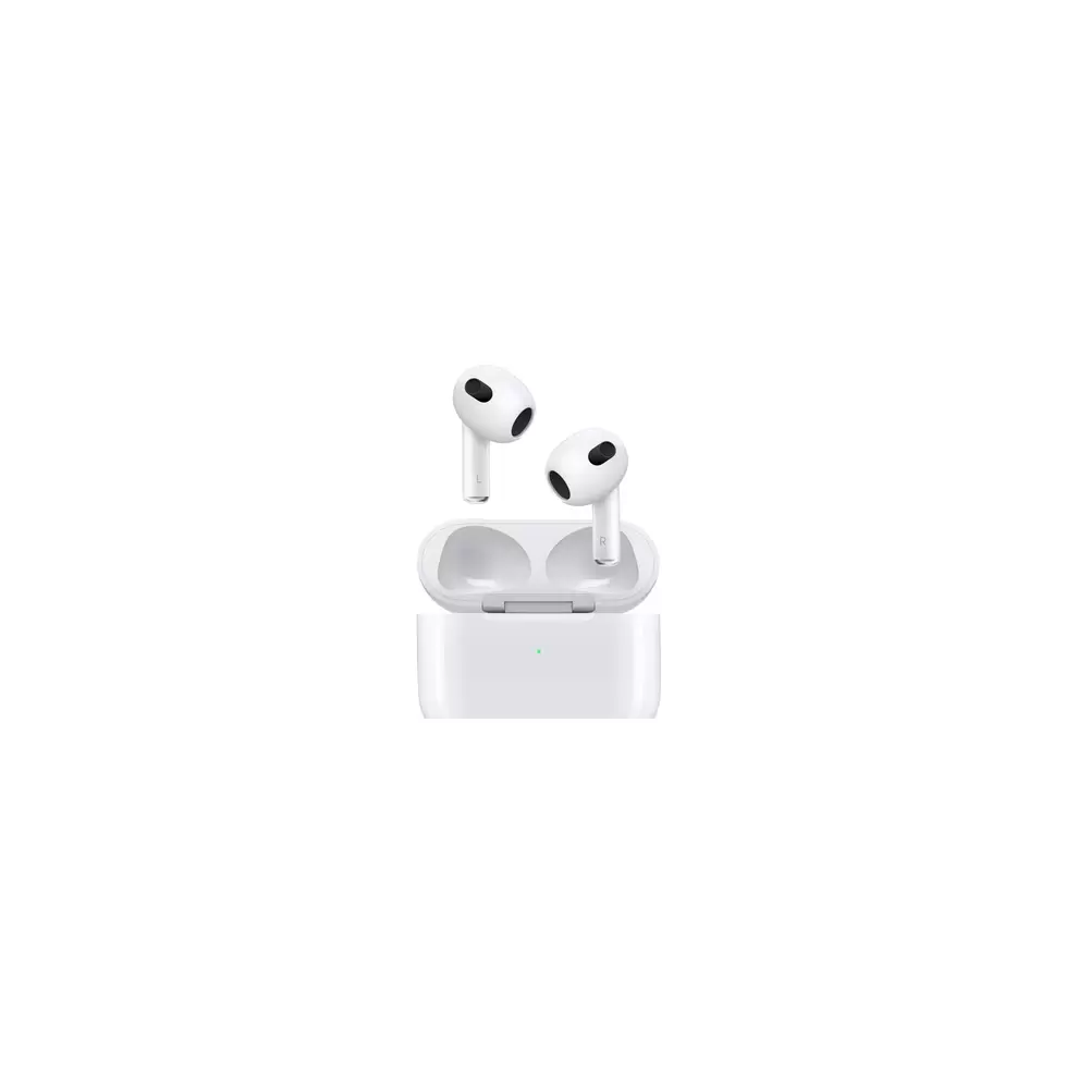 Open Box - Apple AirPods (3rd generation) In-Ear Truly Wireless Headphones with Lightning Charging Case - White offers at $204.99 in Best Buy