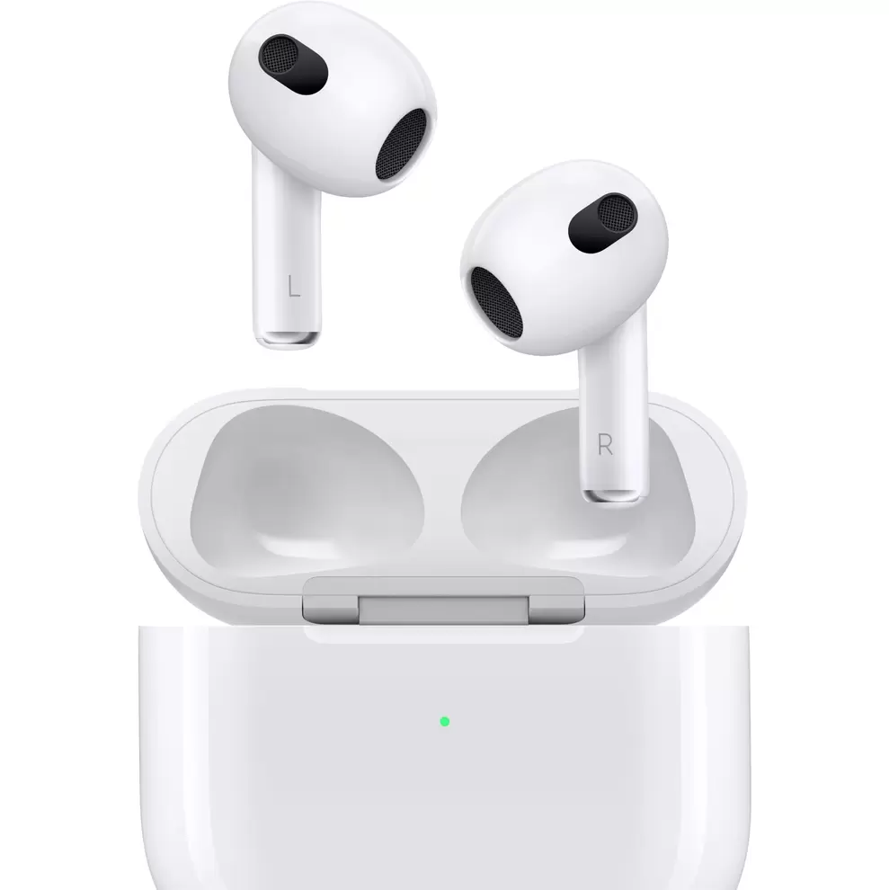 Open Box - Apple AirPods In-Ear True Wireless Earbuds (3rd Generation) with MagSafe Charging Case - White offers at $145.99 in Best Buy