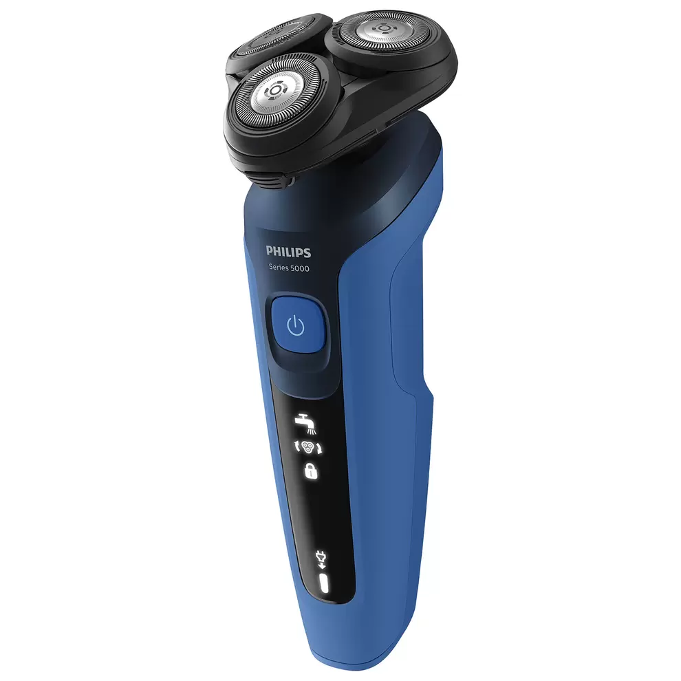 Philips Series 5000 Wet & Dry Rotary Shaver (S5466/17) - Dark Royal Blue offers at $79.99 in Best Buy