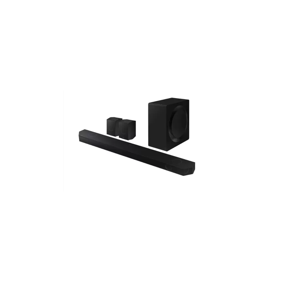 Samsung HW-Q990D/ZC 11.1.4 Channel Sound Bar with Wireless Subwoofer & Up-Firing Rear Speakers - Graphite Black OPEN BOX 10/10 offers at $1249.99 in Best Buy