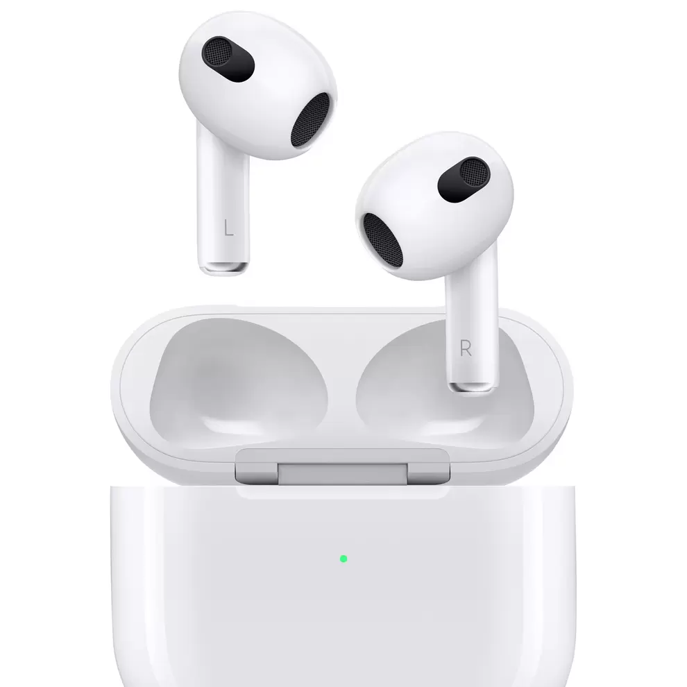 Apple AirPods (3rd generation) In-Ear True Wireless Earbuds with Lightning Charging Case - White offers at $199.95 in Best Buy