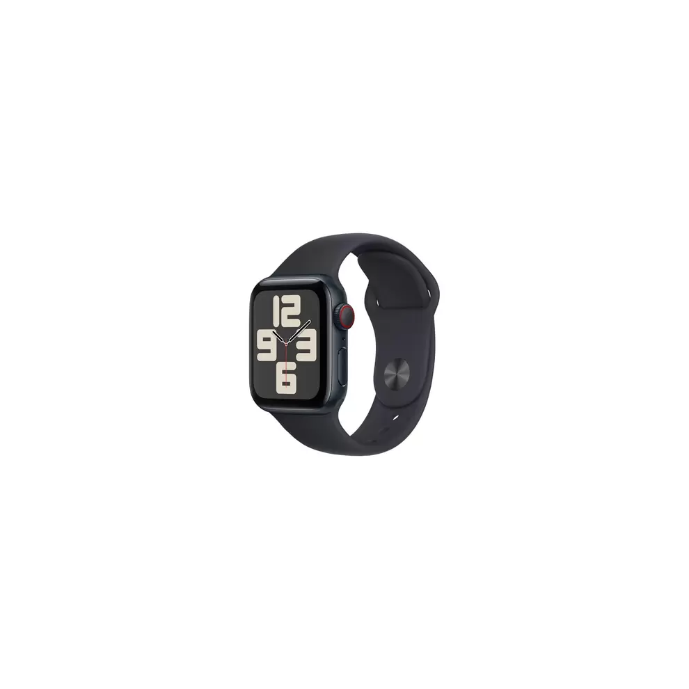 Open Box - Apple Watch SE (GPS + Cellular) 40mm Midnight Aluminum Case with Midnight Sport Band - Small / Medium offers at $264.99 in Best Buy