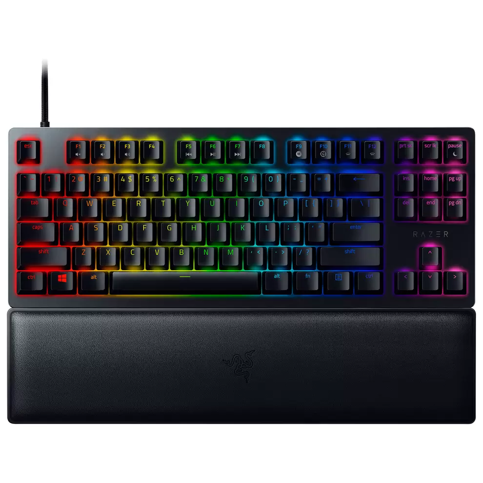 Razer Huntsman V2 TKL Backlit Mechanical Clicky Purple Optical Ergonomic Gaming Keyboard offers at $109.99 in Best Buy