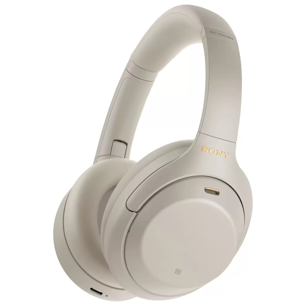 Sony WH-1000XM4 Over-Ear Noise Cancelling Bluetooth Headphones - Platinum Silver offers at $279.99 in Best Buy