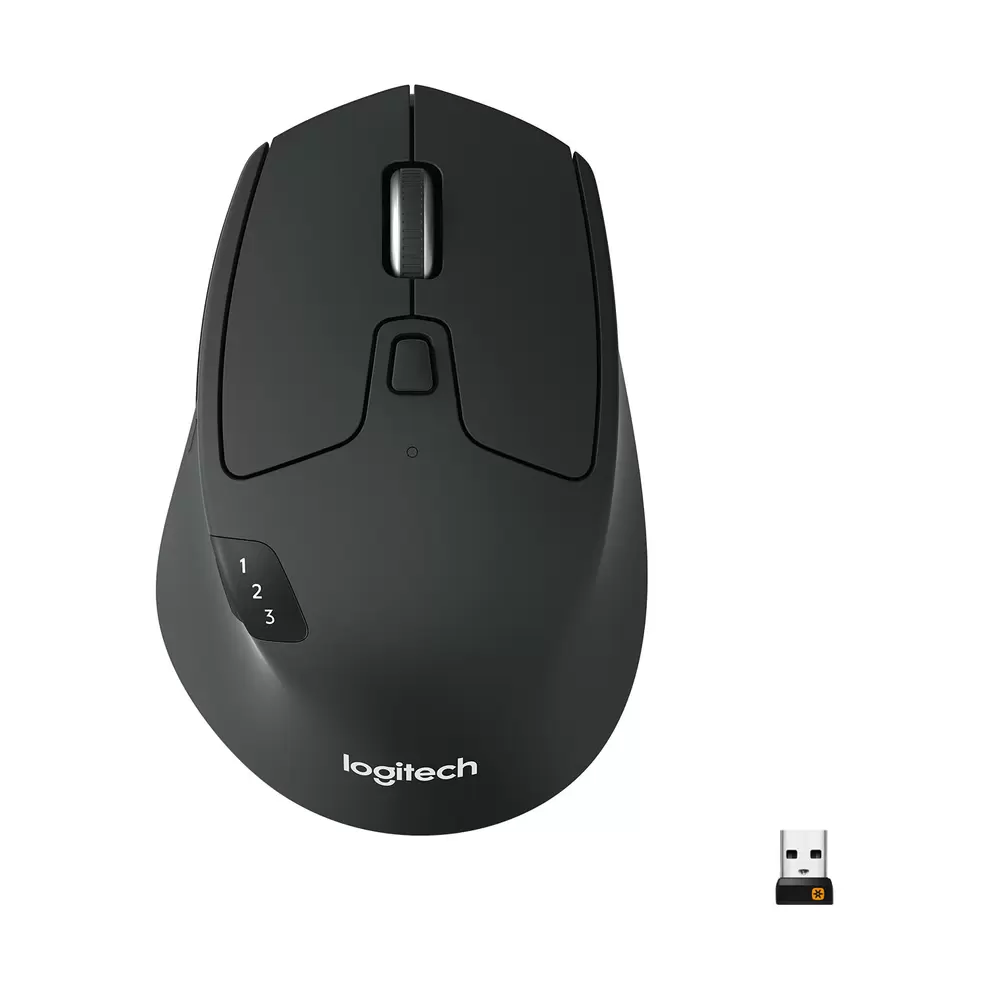 Logitech M720 Triathlon Wireless Optical Mouse - Black offers at $39.99 in Best Buy