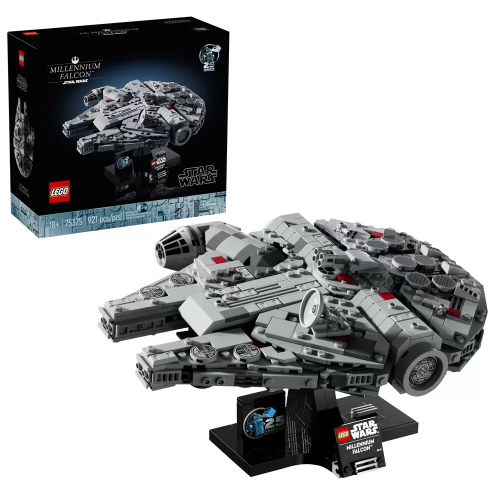 LEGO Star Wars: Collectible Millennium Falcon Starship Model - 921 Pieces (75375) offers at $99.99 in Best Buy