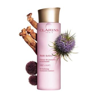 Multi-Active Revitalizing Treatment Essence offers at $62 in Clarins