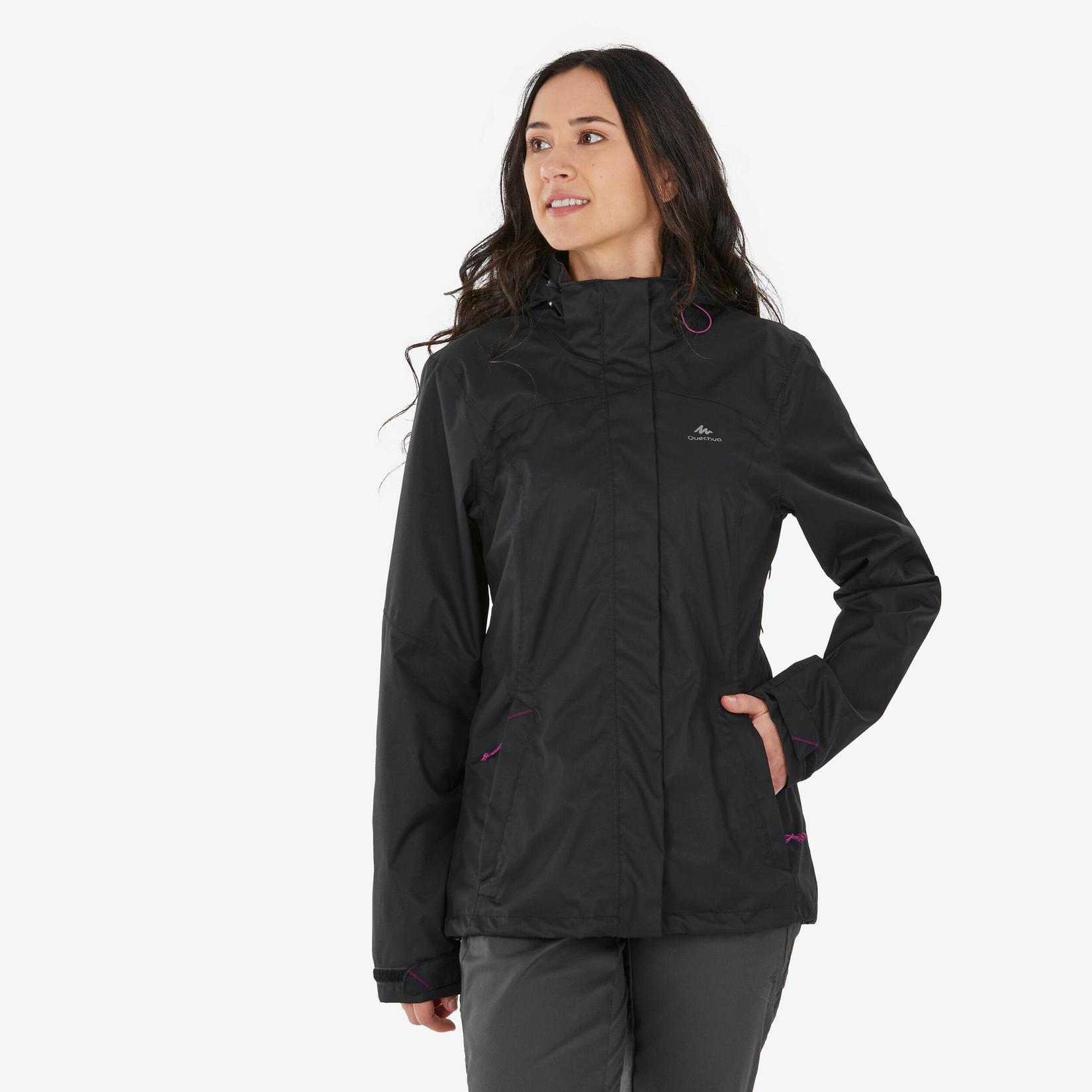 Women’s Hiking Jacket – MH 100 Black offers at $60 in Decathlon