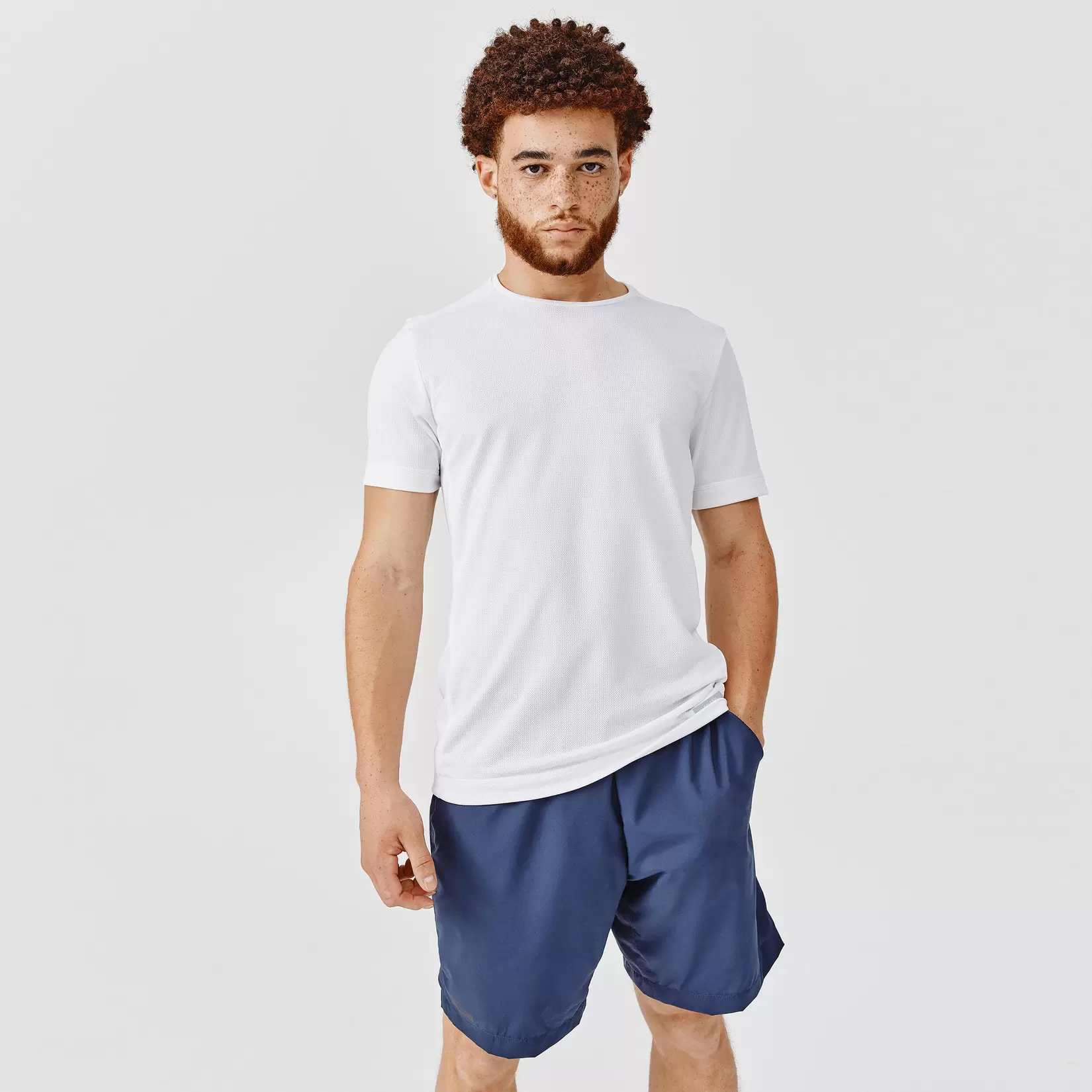 Men's Running T-Shirt - Dry White offers at $9 in Decathlon