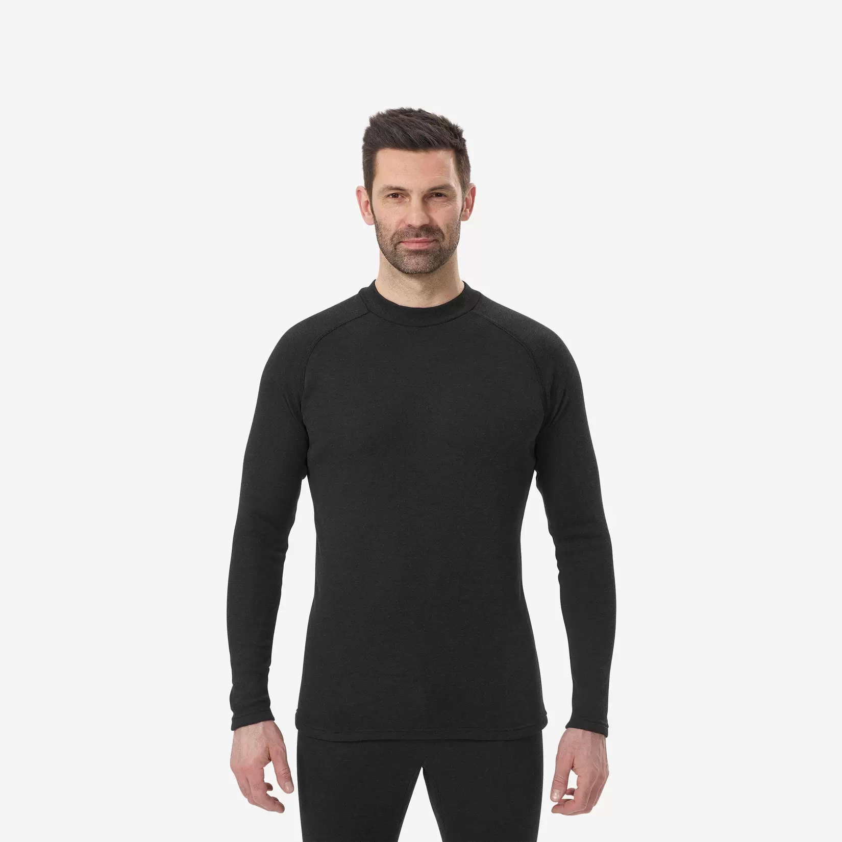 Men's Base Layer Top - BL 100 Black offers at $10 in Decathlon