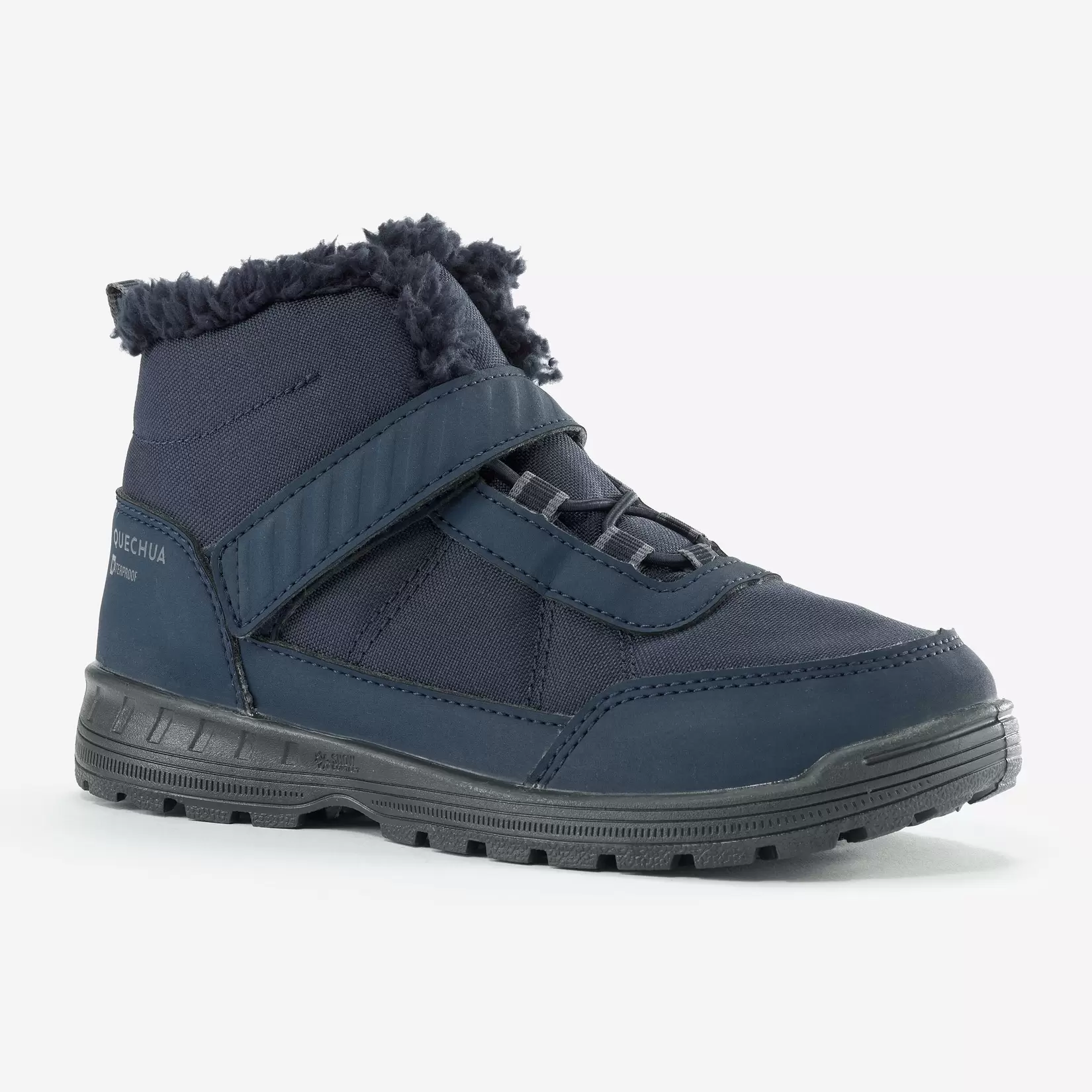 Kids’ Rip-Tab Waterproof Winter Boots – SH 100 Sizes 7.5C-2.5 offers at $40 in Decathlon