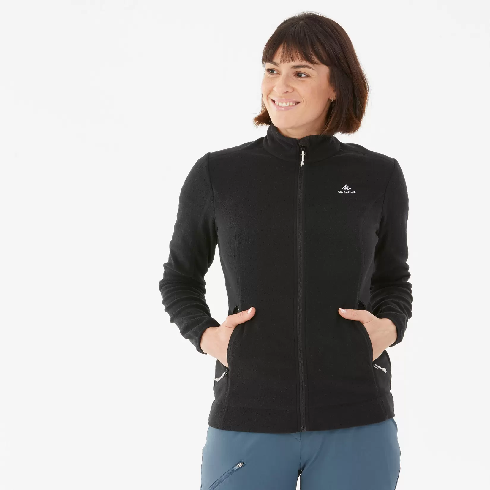 Women’s Fleece Hiking Jacket – MH 120 offers at $24 in Decathlon