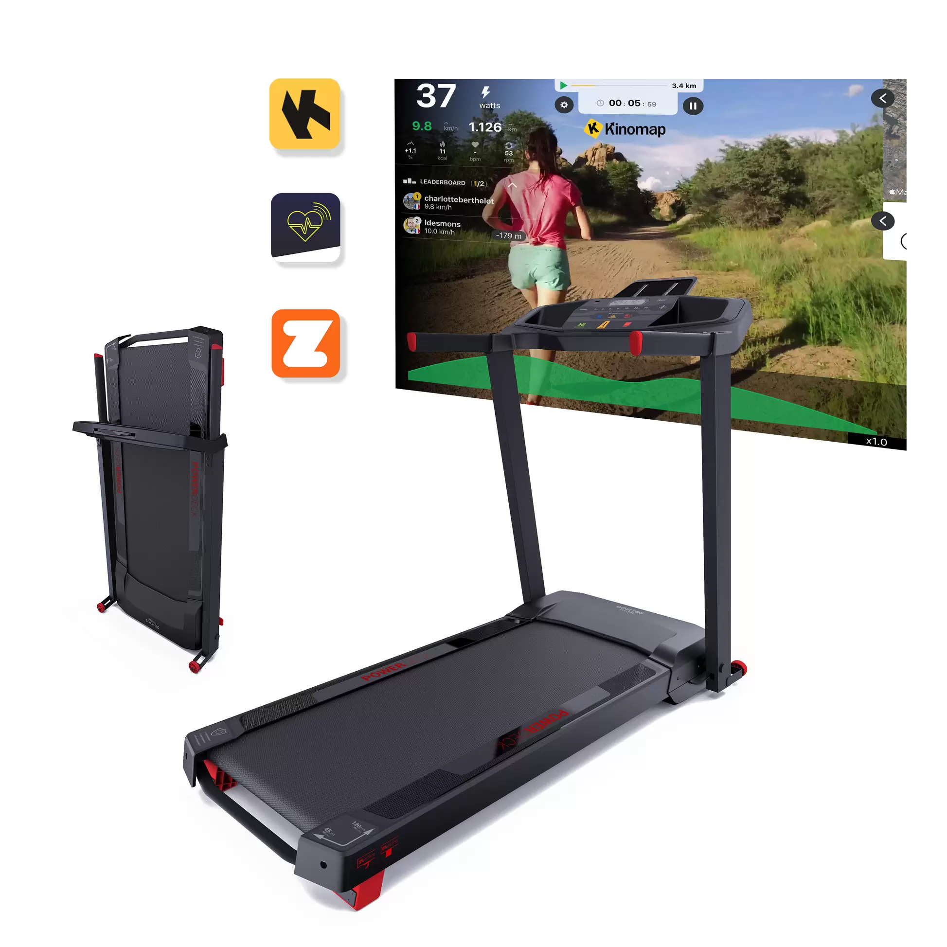 Fitness Treadmill 14 km/h (9 mph) – Run 100 E offers at $750 in Decathlon