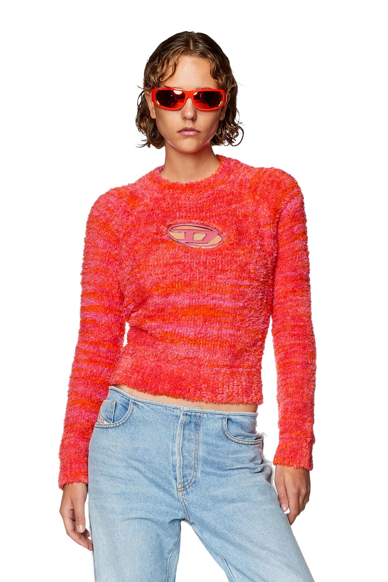 Fluffy jumper with oval D plaque offers at $345 in Diesel