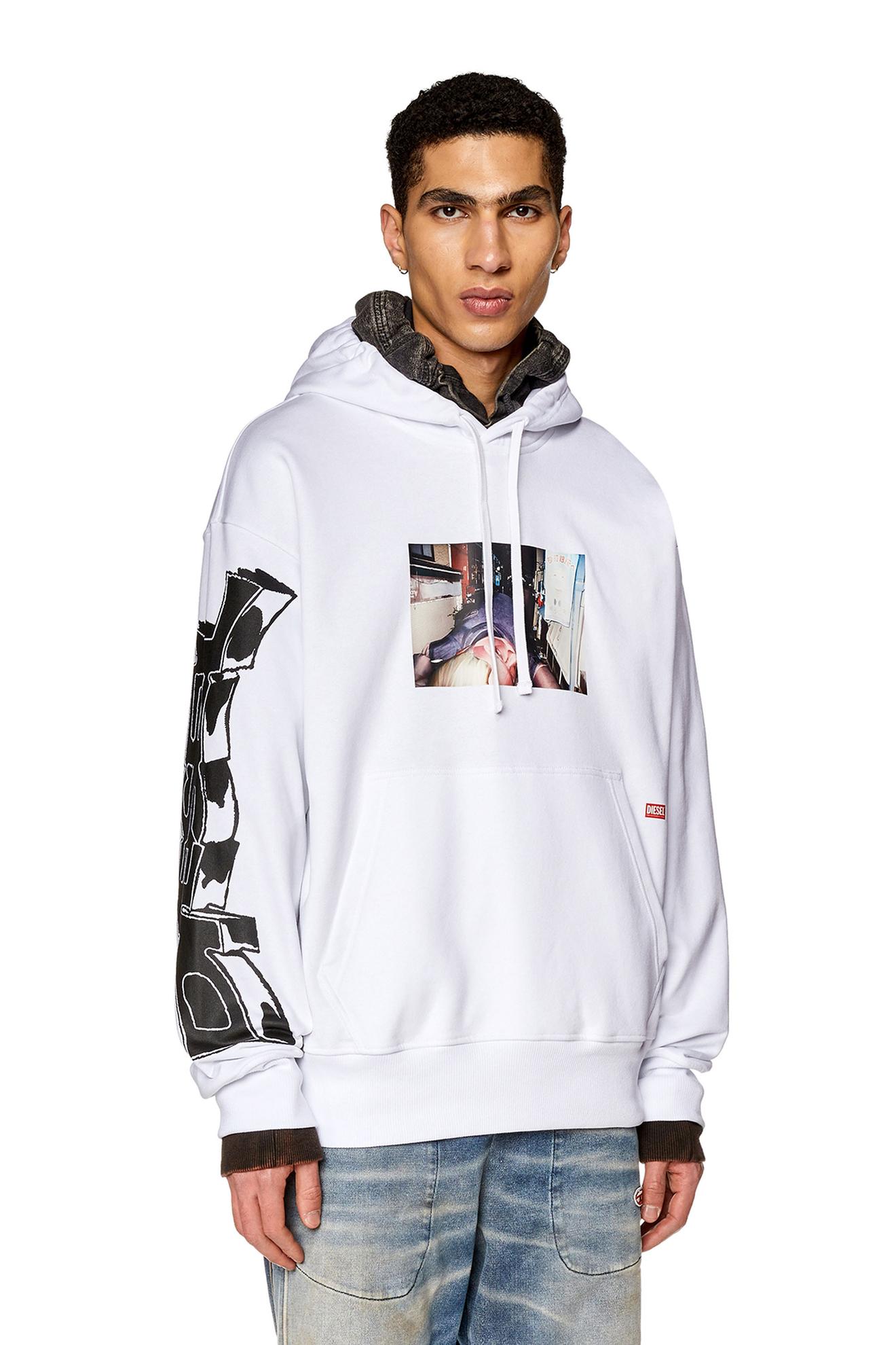 Oversized hoodie with photo print offers at $177 in Diesel