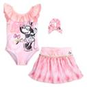 Minnie Mouse Pink Swimsuit and Hair Scrunchie Set for Girls offers at $34.99 in Disney Store