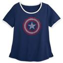Captain America Rhinestone T-Shirt for Women offers at $29.99 in Disney Store