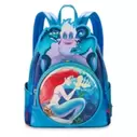 The Little Mermaid 35th Anniversary Glow-in-the-Dark Loungefly Mini Backpack offers at $89 in Disney Store