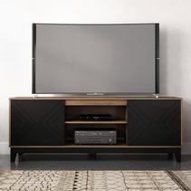 Arrow TV Stand 72", Nutmeg and Black offers at $599.99 in EconoMax Plus