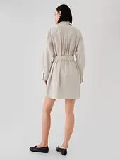 Organic Cotton Striped Mini Shirtdress offers at $74.99 in Gap