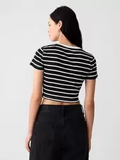 Modern Rib Cropped T-Shirt offers at $19.99 in Gap