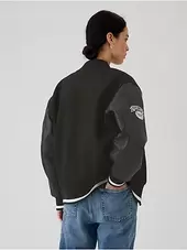 Wool Varsity Logo Boyfriend Jacket offers at $169.99 in Gap