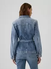 UltraSoft Belted Denim Jacket offers at $89.99 in Gap