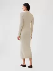 CashSoft Rib Midi Polo Sweater Dress offers at $59.99 in Gap