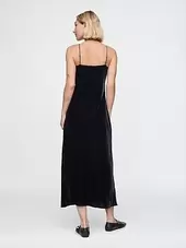 Recycled Velvet Maxi Slip Dress offers at $74.99 in Gap