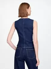 Square-Neck Denim Top offers at $69.99 in Gap