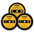 DeWalt Pack of Circular 12" Saw Blades - 1 x 80 TH and 2 x 40 TH - Pack of 3 offers at $59.95 in KMS Tools