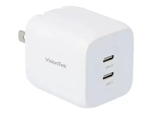 VisionTek 45W GaN II Power Adapter with 2 Output Connectors - White offers at $63.99 in Lenovo