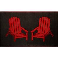 Style Selections Polypropylene Rug - Indoor/Outdoor - Adirondack Chair Print - 3-ft W x 5-ft L offers at $15 in Lowe's